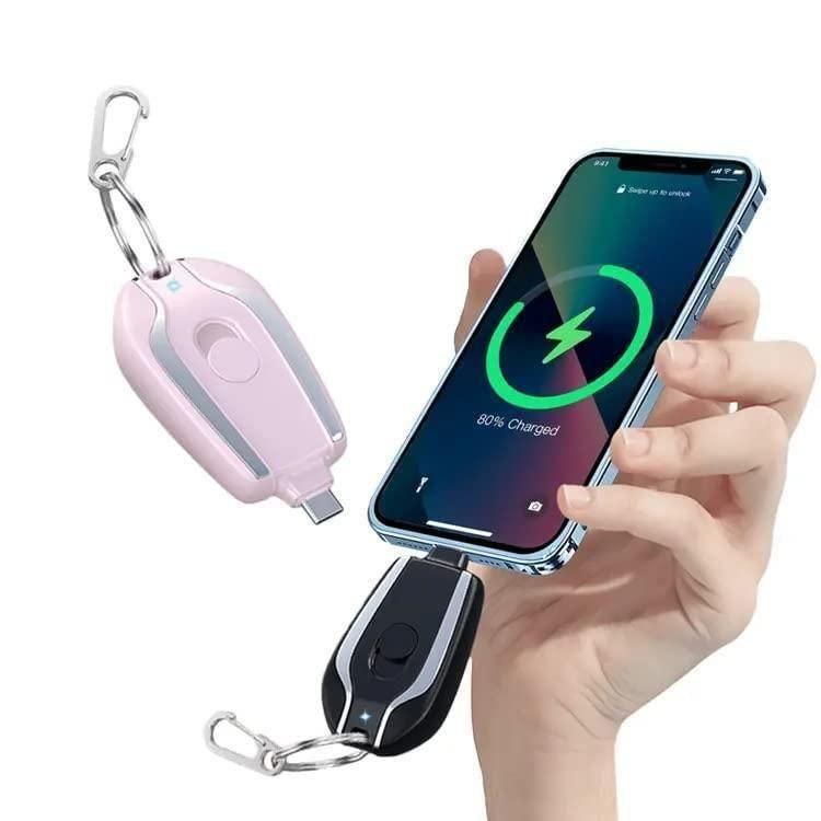 Mini Power Bank with Keychain