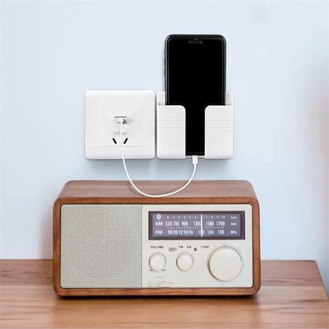 Easy Mount Wall Phone Holder With Charging Slot | Easy Install, No Drill, Strong Grip