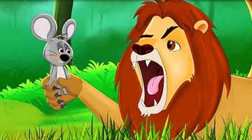 The Lion and The Mouse Moral Story in Hindi and English