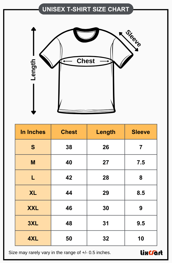 Solid Black Color Plain T-Shirt for Men