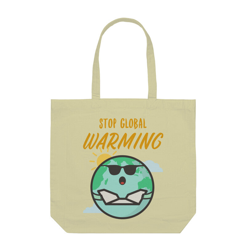 Stop Global Warming Tote Bags