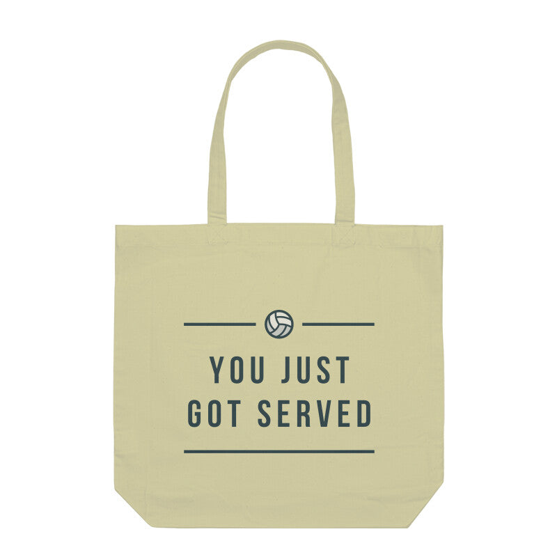 You Just Got Served Tote Bags