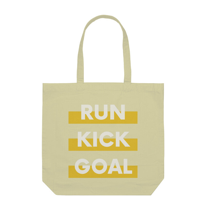 Run Kick Goal Tote Bags