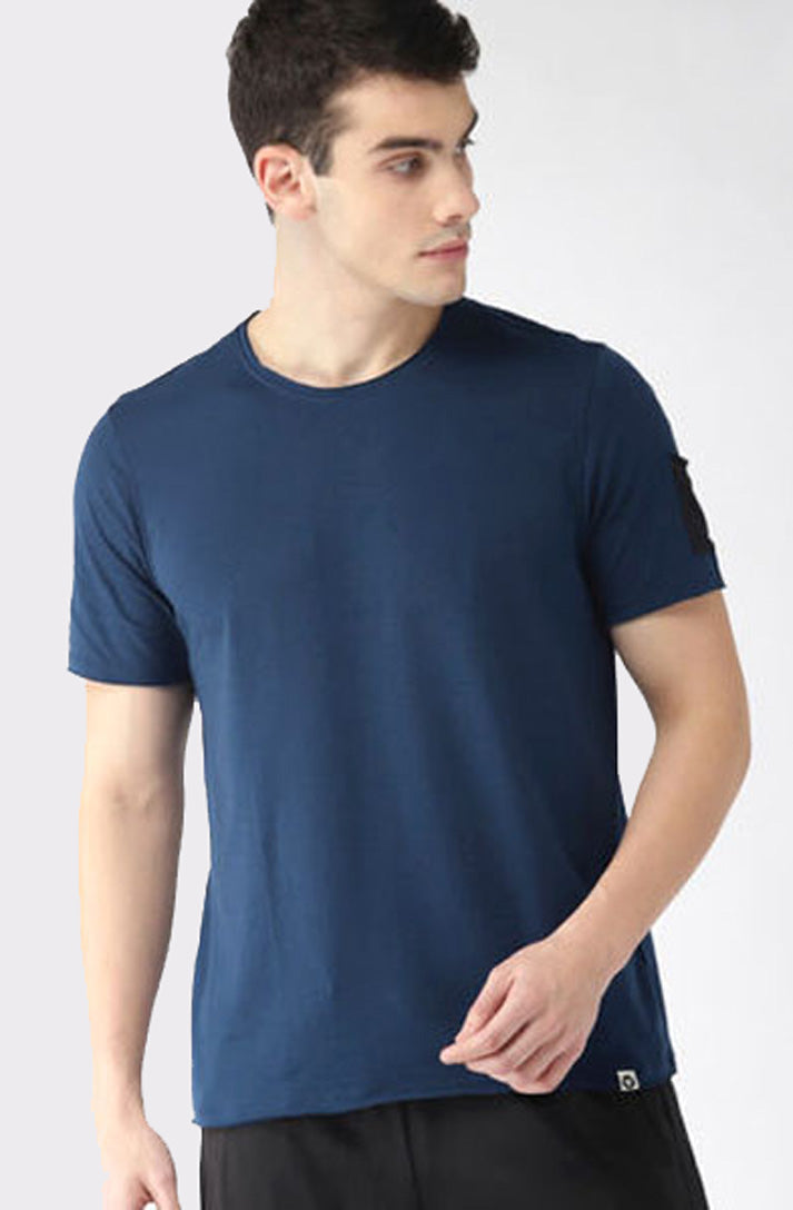 Navy Blue Plain T-Shirt for Men