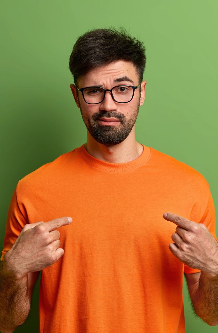 Orange Color Plain T-Shirt