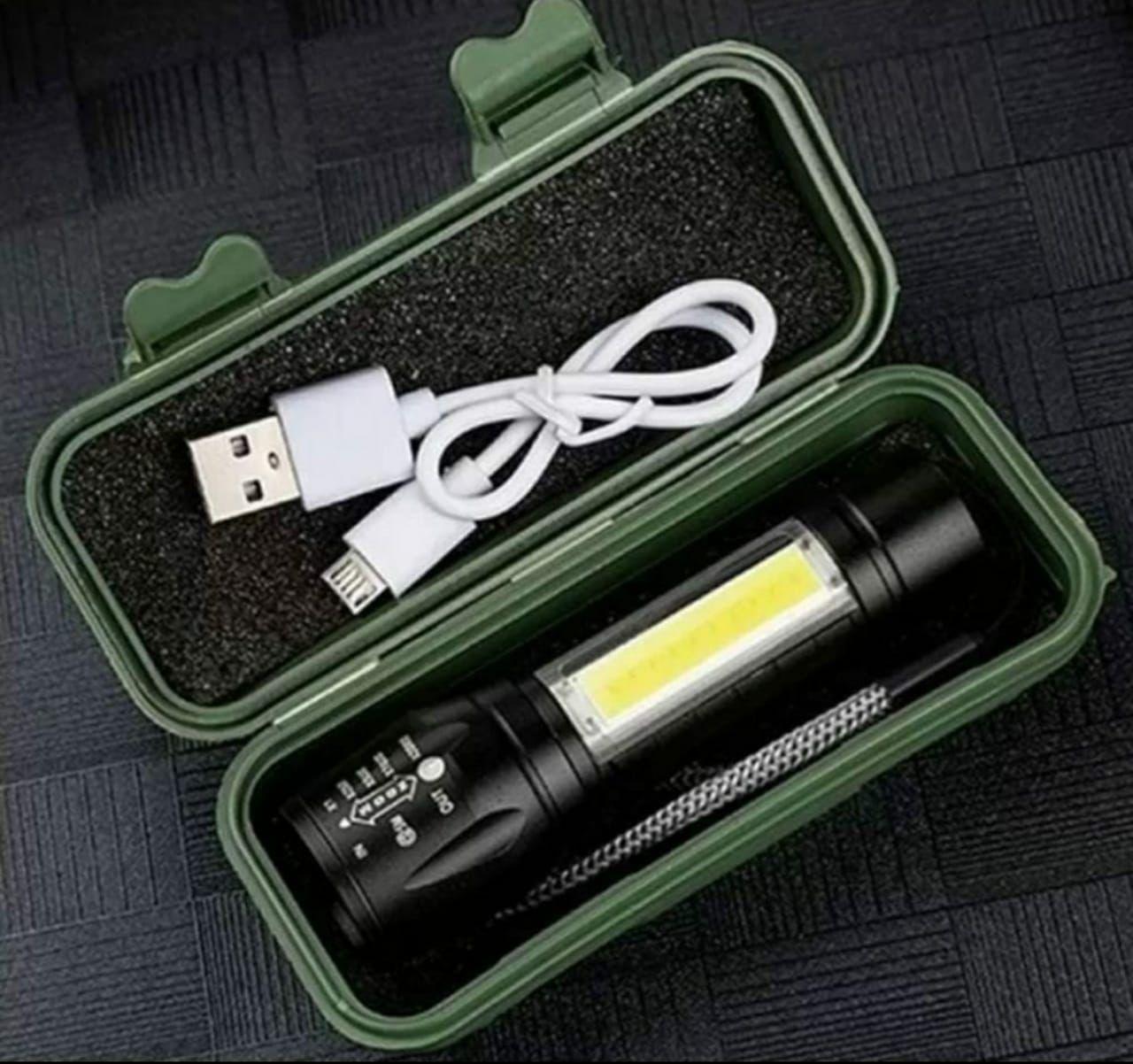 Pocket Size Mini Portable XPE + COB LED Tactical Flashlight