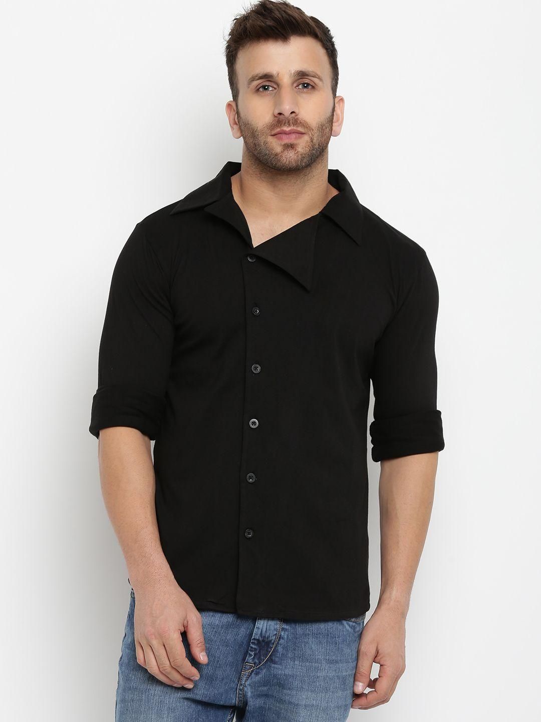 Gritstones Cotton Solid Full Sleeves Mens Casual Shirt