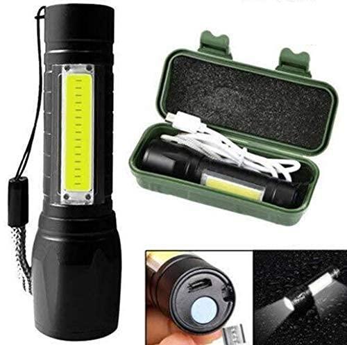 Pocket Size Mini Portable XPE + COB LED Tactical Flashlight