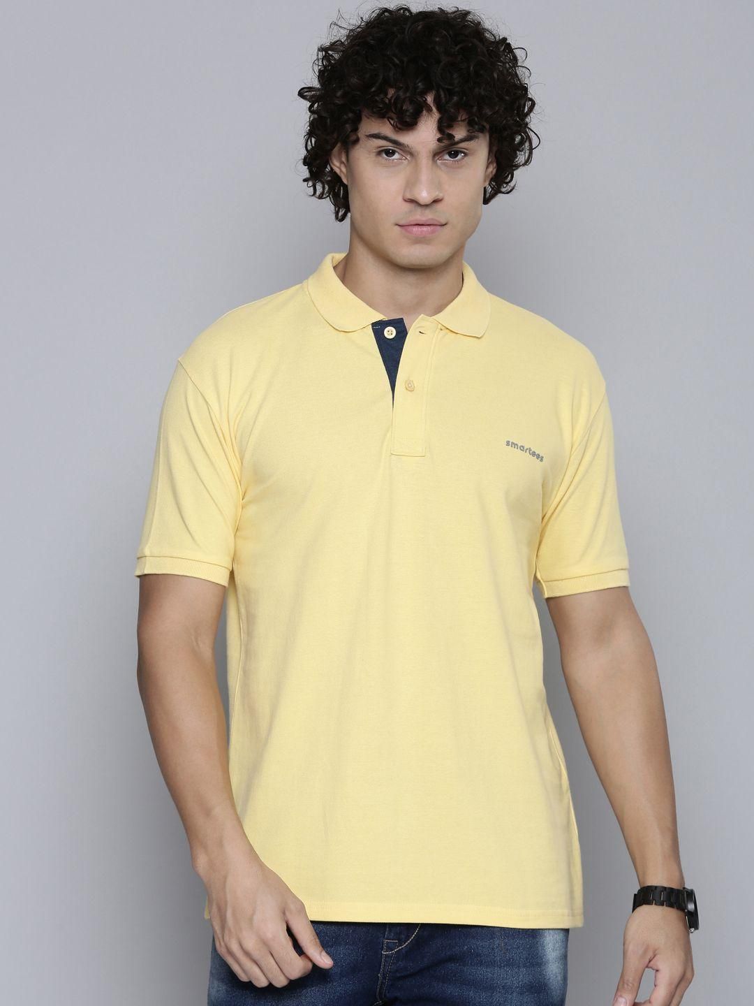 Men's Solid Casual Polo Neck T-shirts