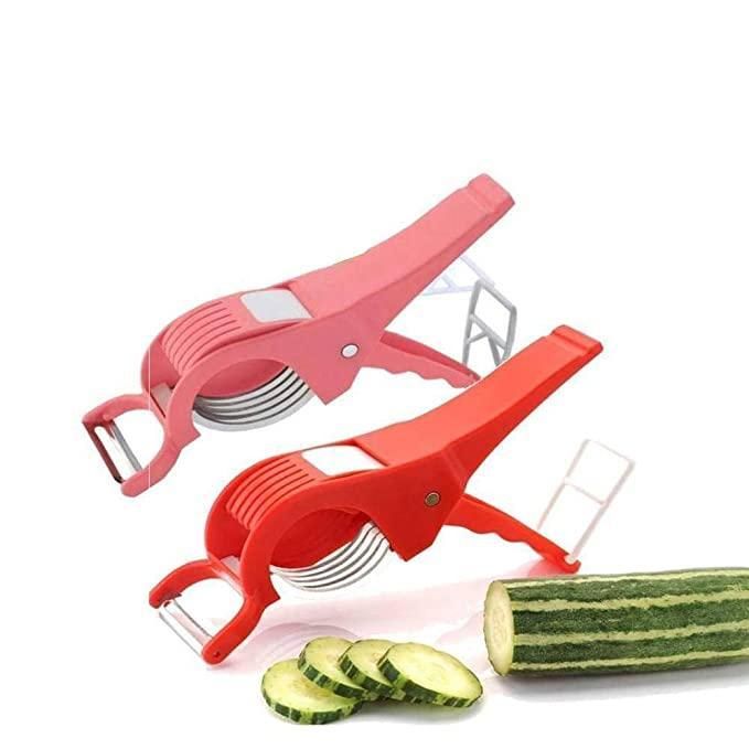 Vegetable Cutter with Peeler(Pack of 2)